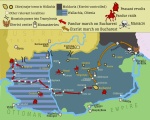 Χάρτης της πορείας του Vladimirescu